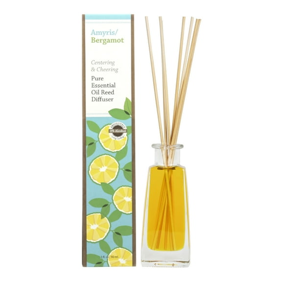 100% Pure Essential Oil 3 OZ REED DIFFUSER, AMYRIS BERGAMOT