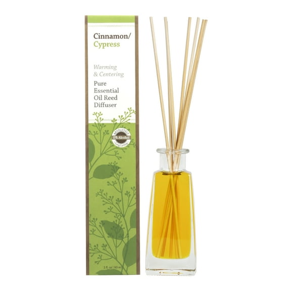 100% Pure Essential Oil 3 OZ REED DIFFUSER, CINNAMON CYPRESS