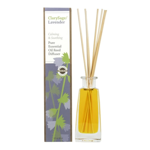 100% Pure Essential Oil 3 OZ REED DIFFUSER, CLARYSAGE AND LAVENDER