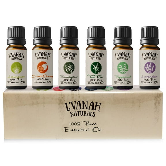 100% Pure Essential Oil Aromatherapy Therapeutic Grade Natural & Organic 6 Pk