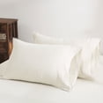 thumbnail image 1 of 100% Pure French Linen Pillowcases Soft & Breathable Pillow Case Set of 2 - Cream 20x30 Inch, 1 of 7