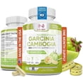 thumbnail image 1 of 100% Pure Garcinia Cambogia Extract with 95% HCA - Manage Cravings - Garcinia Cambogia Weight Loss for Women & Men - Carb Blocker & Fat Burner for Women - Max Strength Made in USA - 60 Veg Capsules, 1 of 7