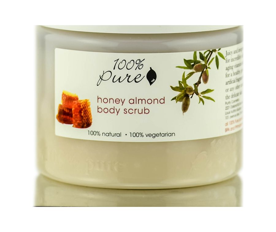 100 Pure Honey Almond Body Scrub (Size 15 oz)