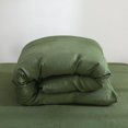 thumbnail image 1 of 100% Pure Linen Duvet Cover with Button Closure and Corner Ties Soft & Breathable - Green Full/Queen, 1 of 7