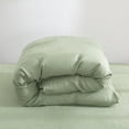 thumbnail image 1 of 100% Pure Linen Duvet Cover with Button Closure and Corner Ties Soft & Breathable - Sage Full/Queen, 1 of 6