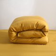 thumbnail image 1 of 100% Pure Linen Duvet Cover with Button Closure and Corner Ties Soft & Breathable - Yellow Full/Queen, 1 of 7
