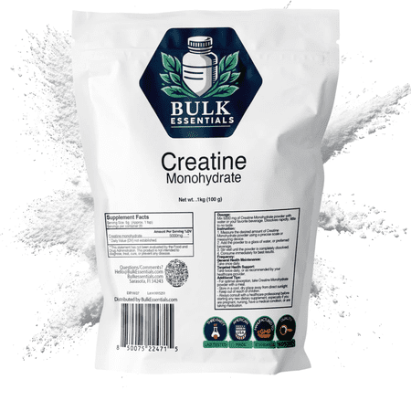 100% Pure Micronized Creatine Monohydrate Powder Supplement – 100g Unflavored Creatine Powder for Strength, Energy & Performance – Non-GMO, Gluten-Free, USA Made – 20 Servings