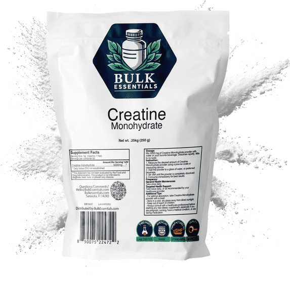 100% Pure Micronized Creatine Monohydrate Powder Supplement – 250g Unflavored Creatine Powder for Strength, Energy & Performance – Non-GMO, Gluten-Free, USA Made – 50 Servings