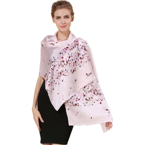 100% Pure Mulberry Silk Scarf 21"'x21(in) Square Scarf Head Scarf Neck scarf Headscarf for Women with Gift Packed Silk Long Mulberry Scarf