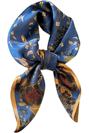 100% Pure Mulberry Silk Scarfs 26"x26" Square Scarf Women Neckerchief Headscarf Hair Scarf Bandana Gift Packed