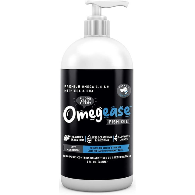 100 Pure, Natural Omega 3, 6 & 9 Fish Oil for Dogs and Cats. Supports
