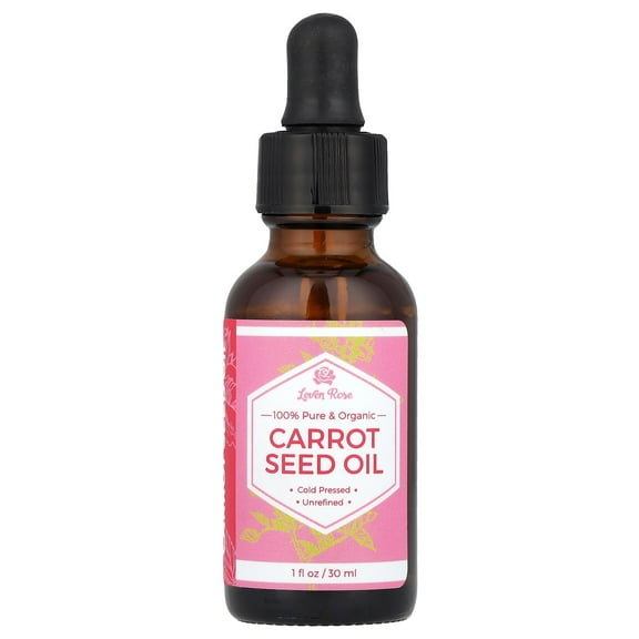 Leven Rose 100% Pure & Organic, Carrot Seed Oil, 1 fl oz (30 ml)