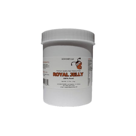 100% Pure Organic Fresh Royal Jelly Raw Unprocessed Natural High Potency (2.2 lbs)