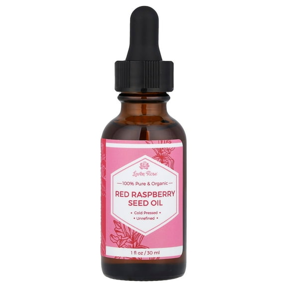 Leven Rose 100% Pure & Organic, Red Raspberry Seed Oil, 1 fl oz (30 ml)