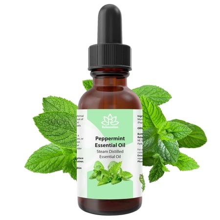100% Pure Peppermint Essential Oil – Natural & Therapeutic Grade for Aromatherapy, Diffuser, Skin & Hair Care (0,5 fl.oz)