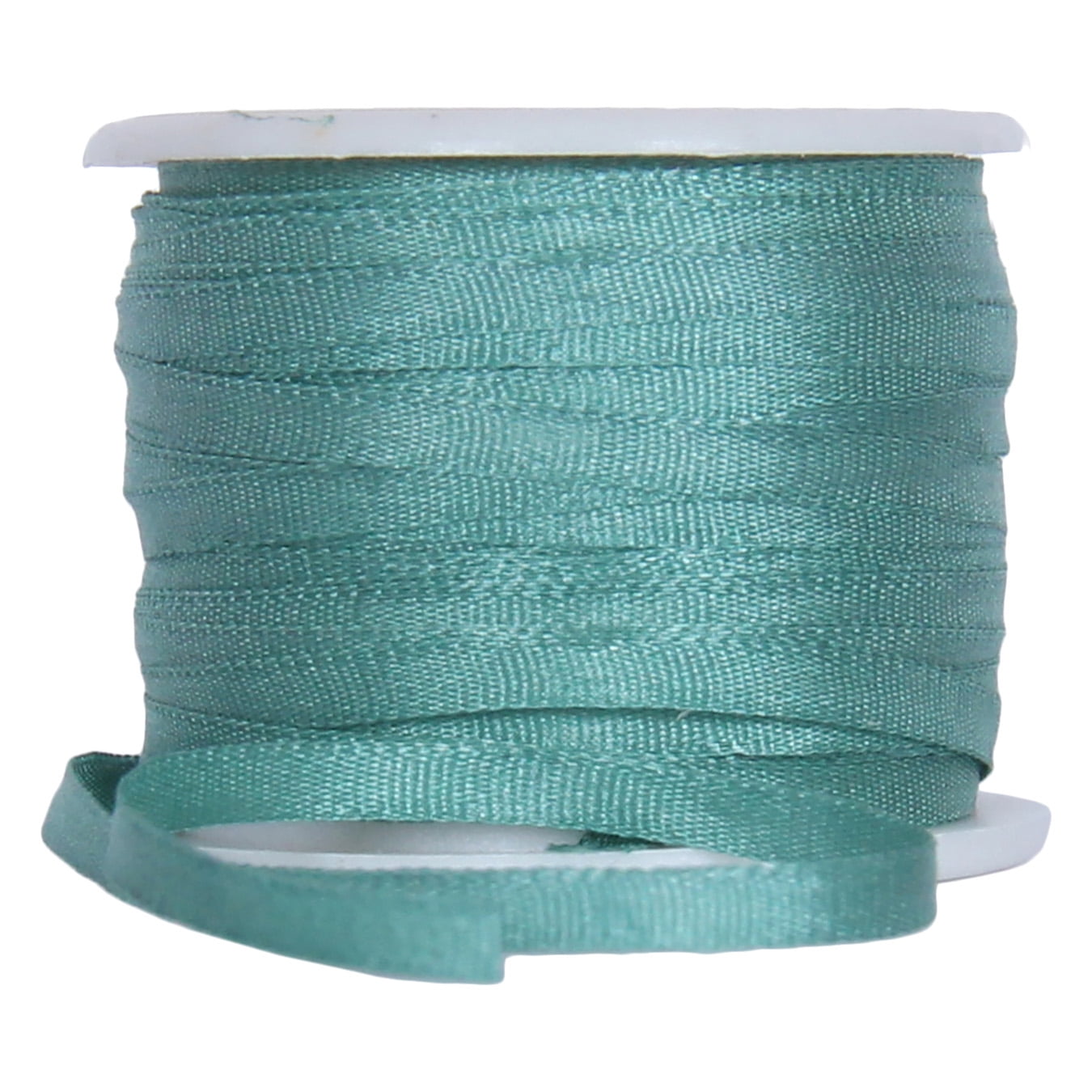 100% Pure Silk Ribbon by Threadart - 2mm Teal - No. 625 - 3 Sizes - 50 ...