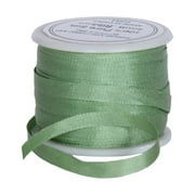 100% Pure Silk Ribbon by Threadart - 4mm Nile Green - No. 240 - 3 Sizes - 50 Colors Available