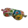 thumbnail image 1 of 100% Pure Silk Sleep Eye Mask Both Sides Floral Pattern Silk Eyeshade Super Smooth Eye Cover Travel Relax Aid Multicolor, 1 of 4