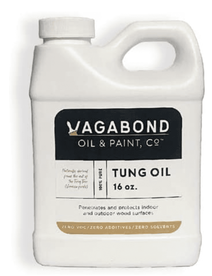 Vagabond 100 Pure Tung Oil, 16 Ounce Food Grade, Wood Safe Ideal