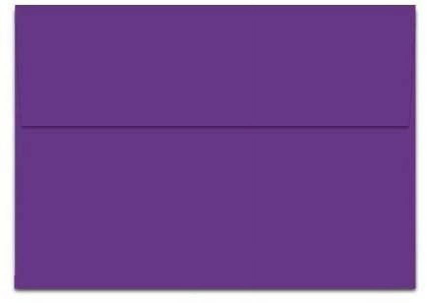 100 Purple A7 Envelopes - 7.25" x 5.25" - Square Flap - EnvelopesOn Brand Envelopes