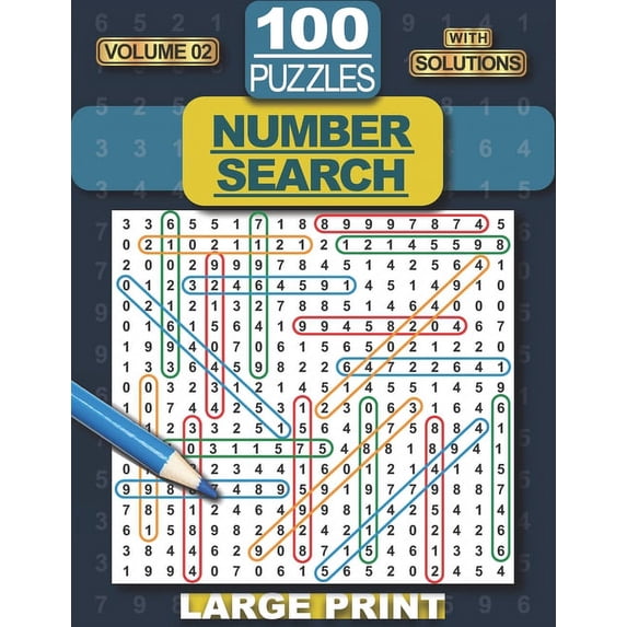 100 Puzzles Number Search, Vol. 2 (Paperback)