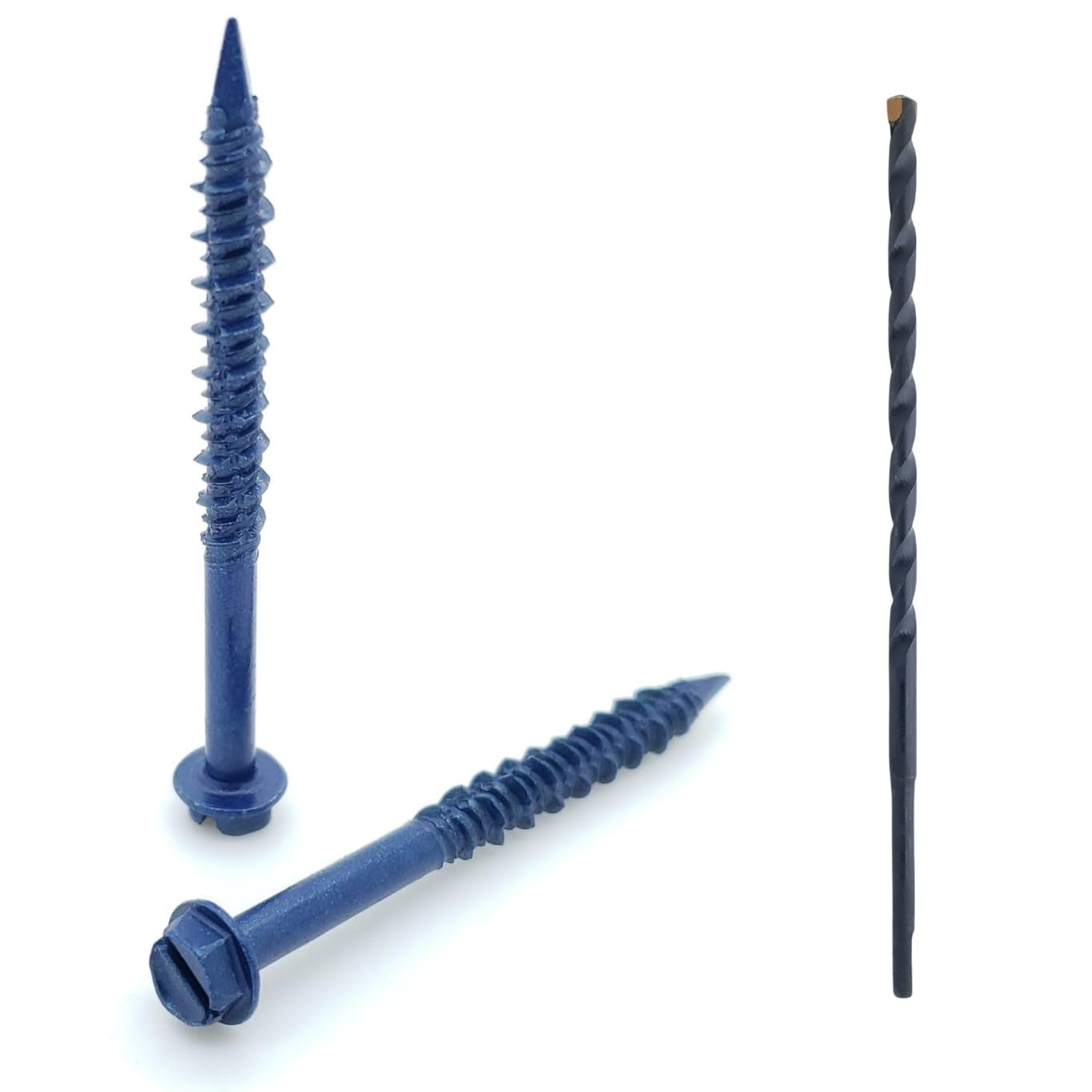 Tapcon Concrete Screws 1/4 100 Pieces With Drill Bit Miami-Dade Compliant Chenango Supply 3/16 X 1-1/4 Hex Quikrete Concrete Repair