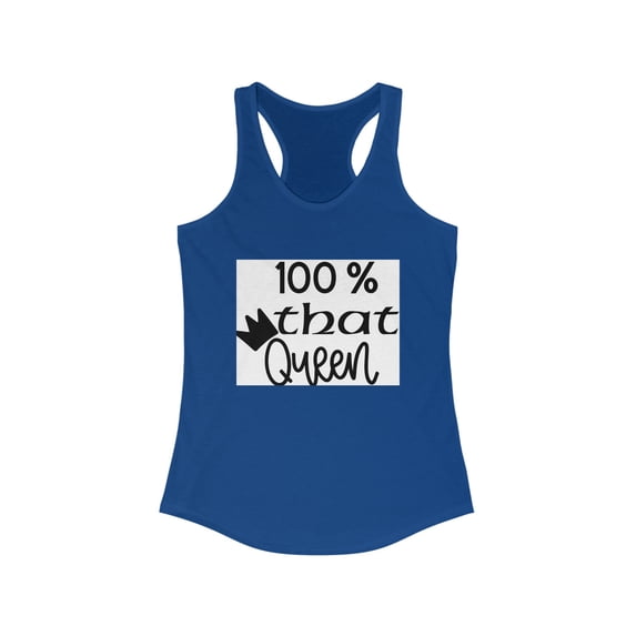 100 % Queen Women's Ideal Racerback Tank