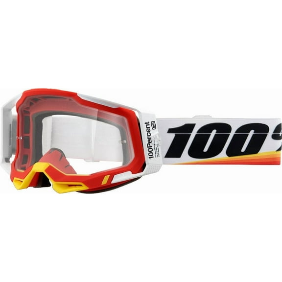 100% Racecraft 2 Arsham Red Clear Goggles