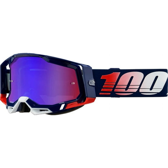 100% Racecraft 2 Republic Red/Blue Mirror Goggles