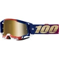 thumbnail image 1 of 100% Racecraft 2 United Goggles (OSFM, United/Blue/Red/Gold / Gold Mirror Lens), 1 of 7