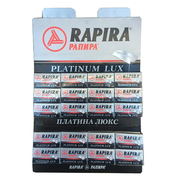 100 Rapira Platinum Lux Razor Blades