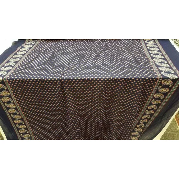 100% Rayon Challis Floral, 70'S Inspired Print Fabric By The Yard Double Scallop