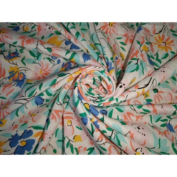 Rayon Color 100% Rayon Digital Print fabric 58