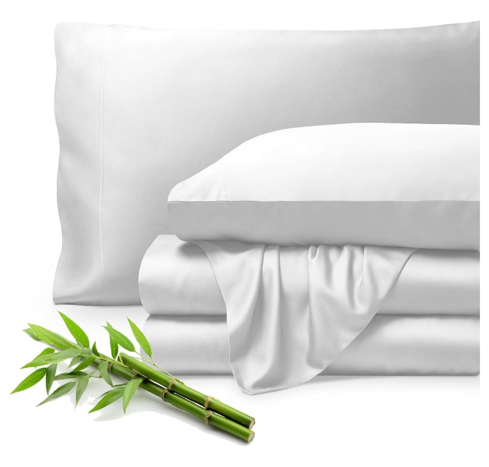 100% Rayon Made from Bamboo Luxury Full Sheet Set - 4 Piece Bedding Set ...
