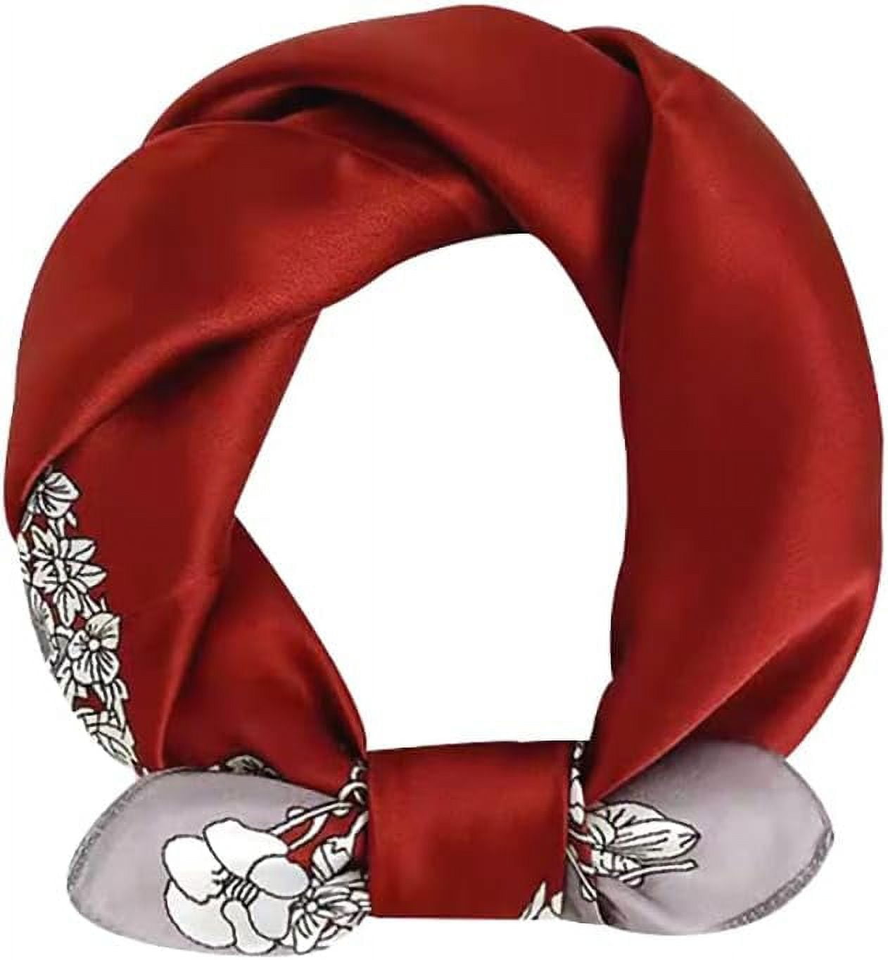 100 Real Mulberry Silk Scarf 21'' x 21'' Lightweight Neckerchief