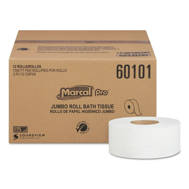 100% Recycled Bathroom Tissue, Septic Safe, 2-Ply, White, 3.3 100% Recycled Bathroom Tissue, Septic Safe, 2-Ply, White, 3.3