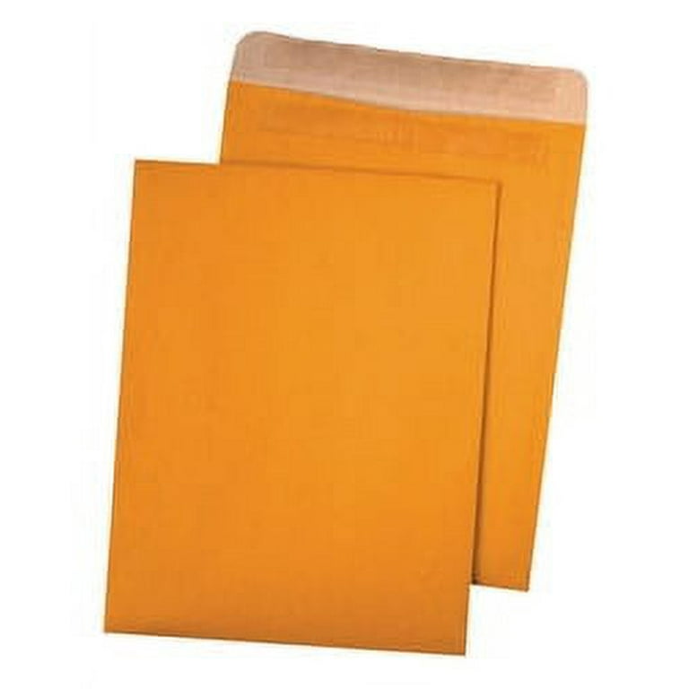 Recycled Brown Kraft Redi-Seal Envelope, #10 1/2, Cheese Blade Flap, Redi-Seal Adhesive Closure, 9 x 12, Brown Kraft, 100/Box Recycled Brown Kraft Redi-Seal Envelope, #10 1/2, Cheese Blade Flap, Redi-Seal Adhesive Closure, 9 x 12, Brown Kraft, 100/Box