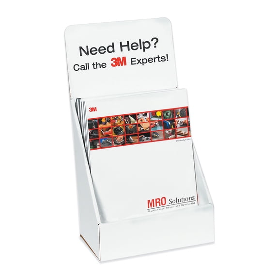 100% Recycled Corrugated Cardboard Counter Literature Displays, 11 3/16"H x 9 3/8"W x 5 1/2"D, White, Pack Of 10