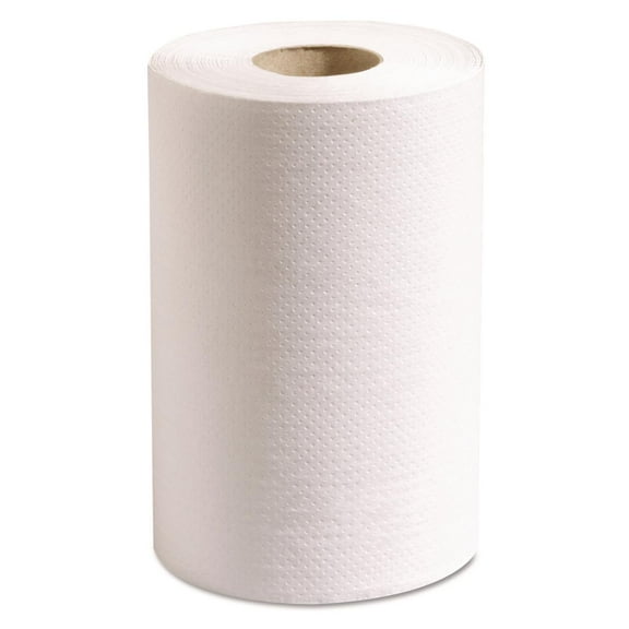 100% Recycled Hardwound Roll Paper Towels 1-Ply 7.88" x 350 ft White 12 Rolls/Carton P700B