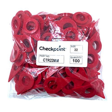 100 - Red 22mm Loose Lug Nut Indicator Wheel Nut Check Indicators