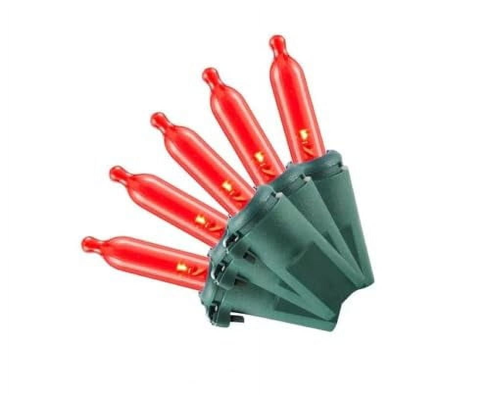 100 Red Mini LED Lights Indoor/Outdoor 28ft 10in Length - Walmart.com