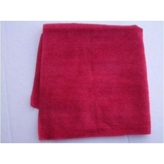 100 Red REAL CLEAN All Purpose Plush Microfiber Bargain Towel