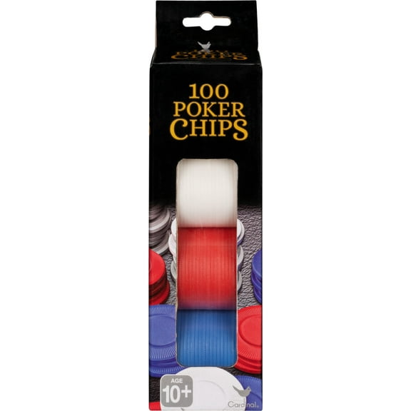 100 Red, White, and Blue Poker Chips