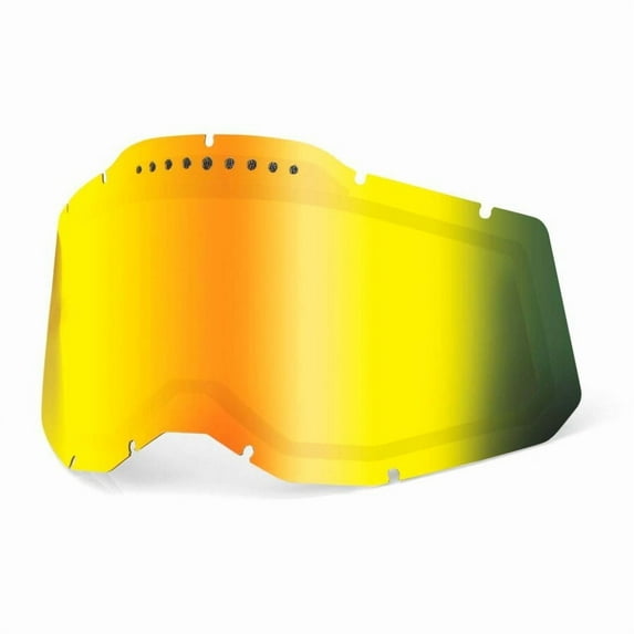 100 % Replacement Dual Pane Vented Lens for RC2/AC2/ST2 Goggles - Mirror Gold Lens