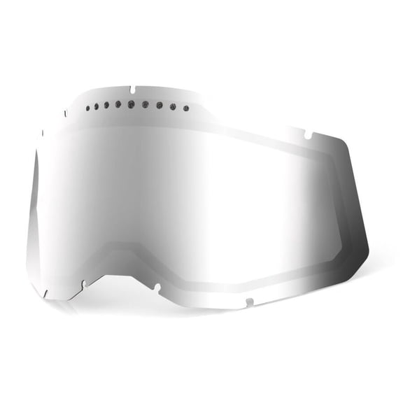 100 % Replacement Dual Pane Vented Lens for RC2/AC2/ST2 Goggles -  Mirror Silver Lens