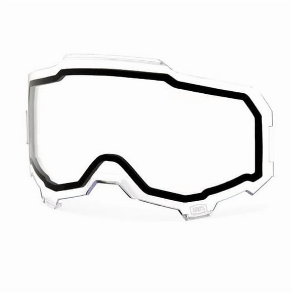 100% Replacement Lens for Armega Goggles - Dual Vented Clear