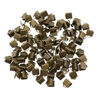 50pcs Ribbon Clasps Crimp End For Jewelry Making – Crystals and Clay Jewelry  DIY
