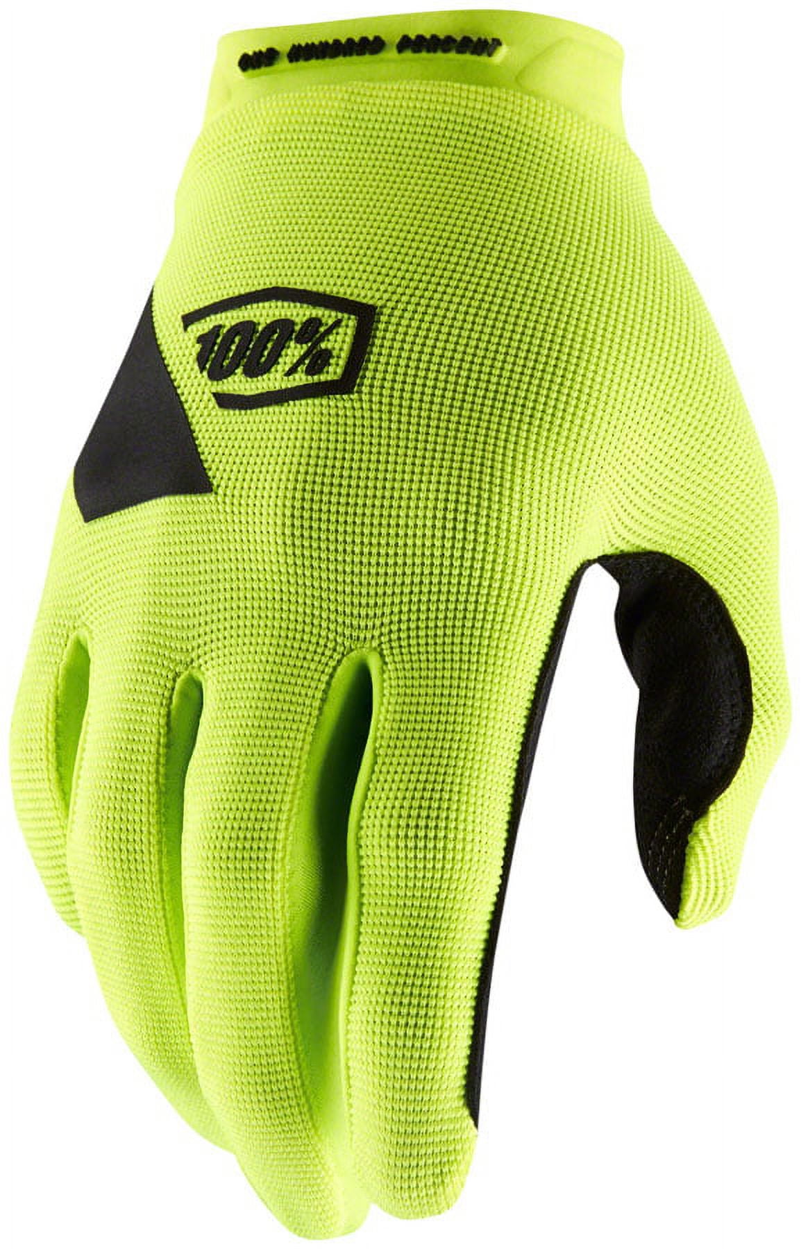 100% Ridecamp Bicycle Gloves Yellow
