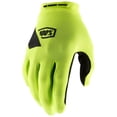 thumbnail image 1 of 100% Ridecamp Gloves - Flourescent Yellow/Black, Full Finger, Women's, Small, 1 of 2