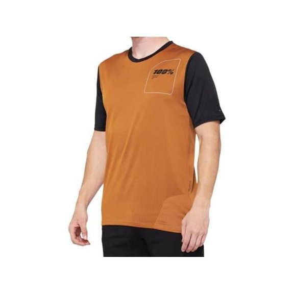 100% Ridecamp Jersey (X-Large, Terracotta/Black)